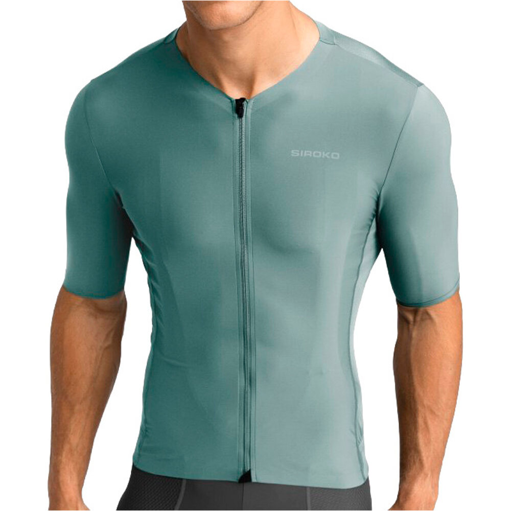 Siroko maillot manga corta hombre SRX Dauphin vista frontal