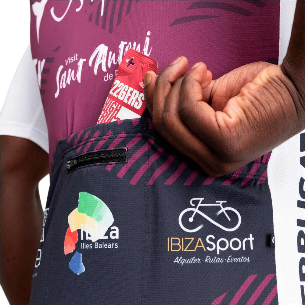 Siroko maillot manga corta hombre VIBZ M8 Comte vista detalle
