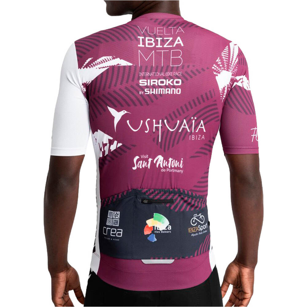 Siroko maillot manga corta hombre VIBZ M8 Comte vista trasera