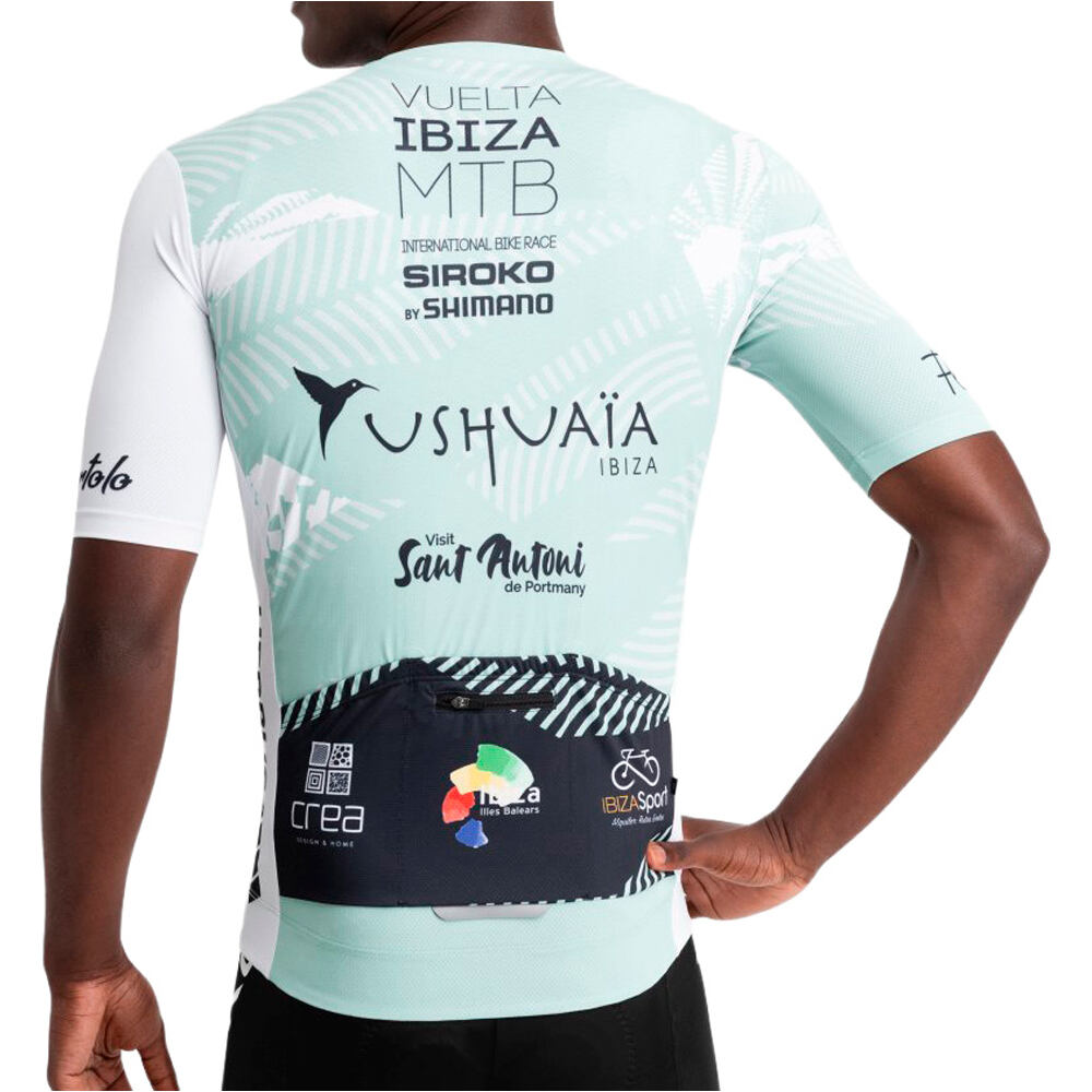Siroko maillot manga corta hombre VIBZ M8 Vadella vista trasera