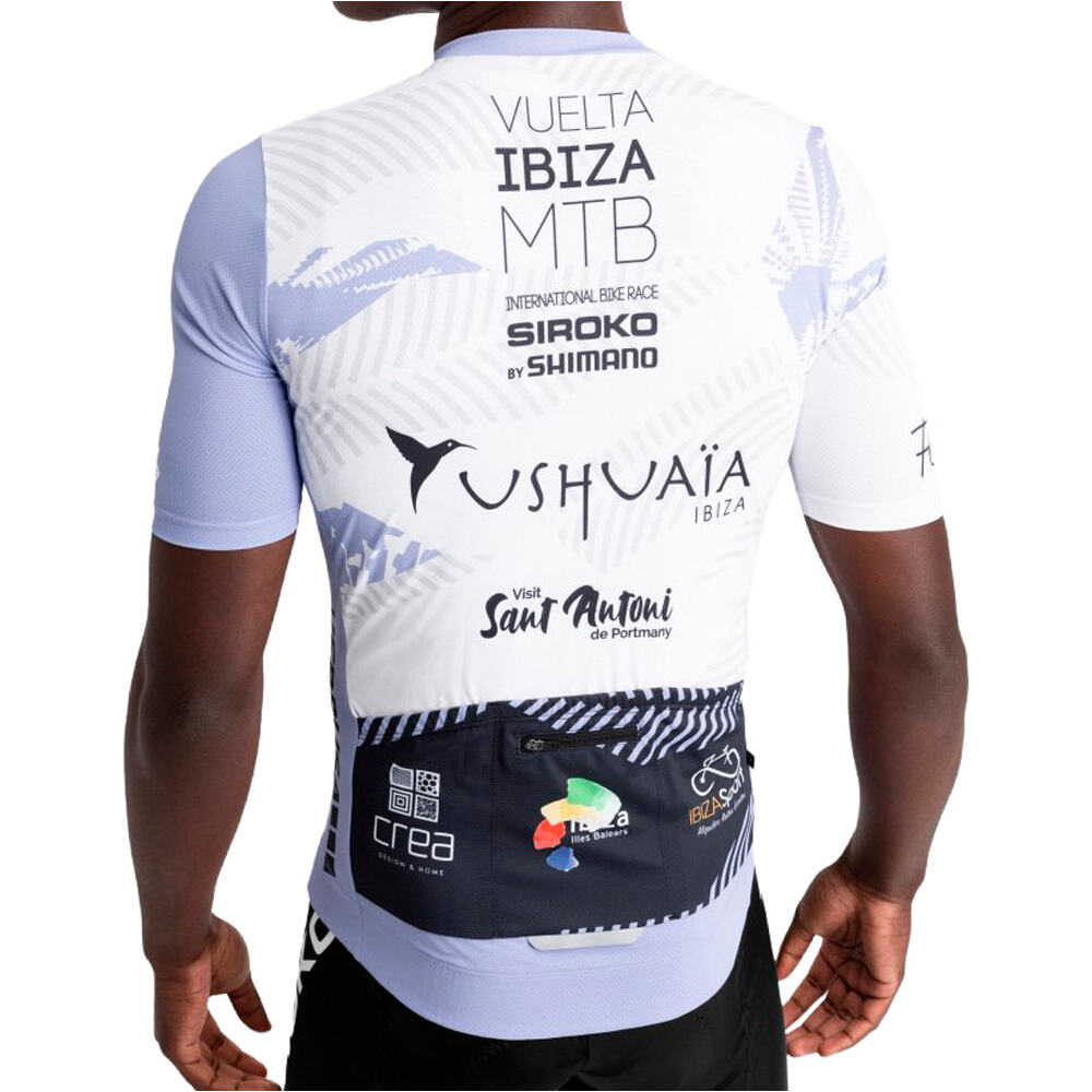 Siroko maillot manga corta hombre VIBZ M8 Xarraca vista trasera