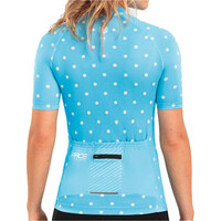 Siroko maillot manga corta mujer Bio Race Dots vista trasera