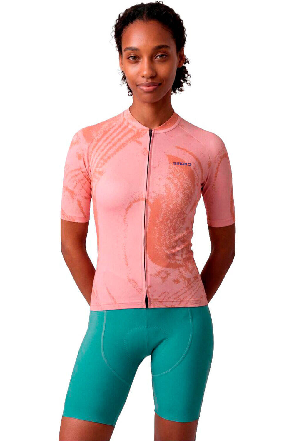 Siroko maillot manga corta mujer Bio-W NRC vista frontal