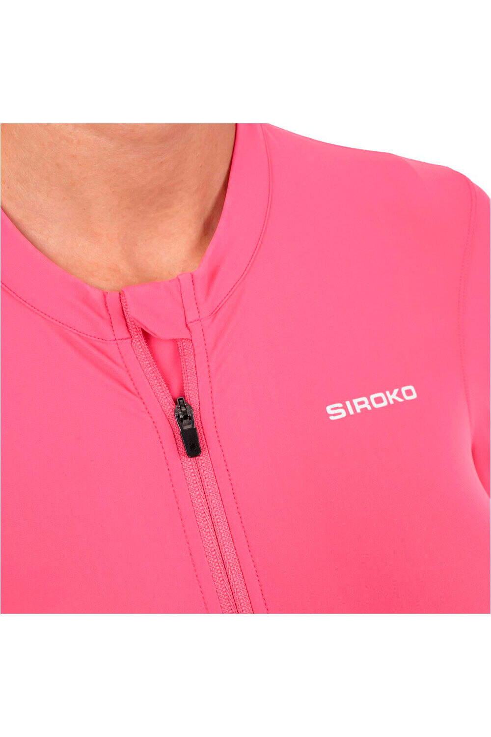 Siroko maillot manga corta mujer GM2-W  Golden Pedals vista detalle