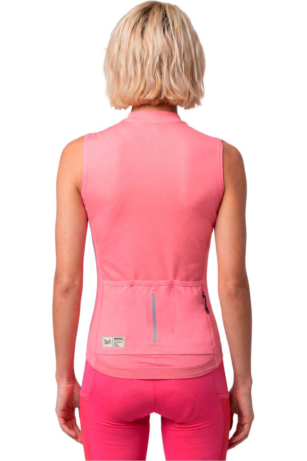 Siroko maillot manga corta mujer GM4-W Strata vista trasera