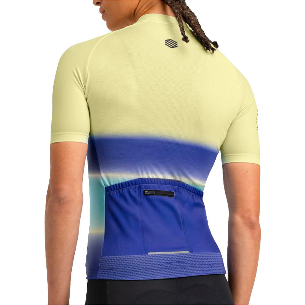 Siroko maillot manga corta mujer M2 Bora vista trasera
