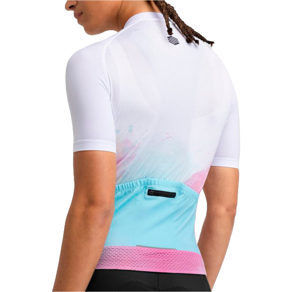 Siroko maillot manga corta mujer M2 Venturi vista trasera