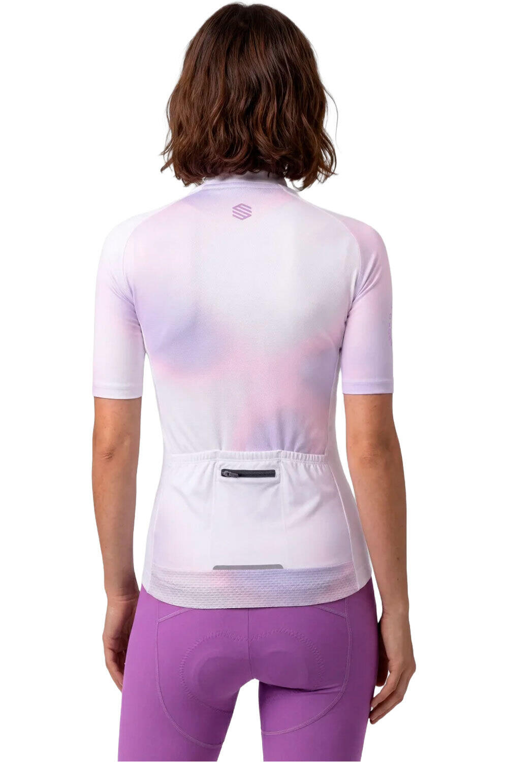 Siroko maillot manga corta mujer M2-W NRC White vista trasera
