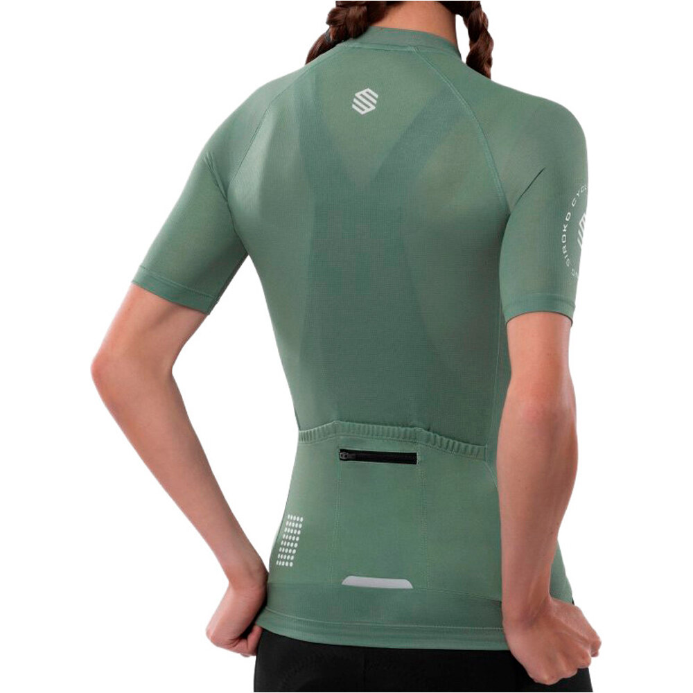 Siroko maillot manga corta mujer M3 Altitude vista trasera