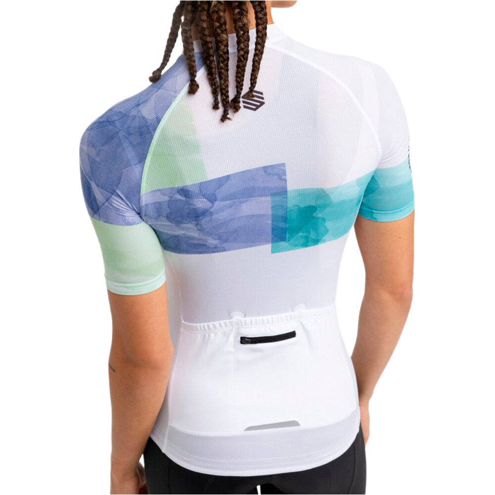 Siroko maillot manga corta mujer M3 Eclat vista trasera