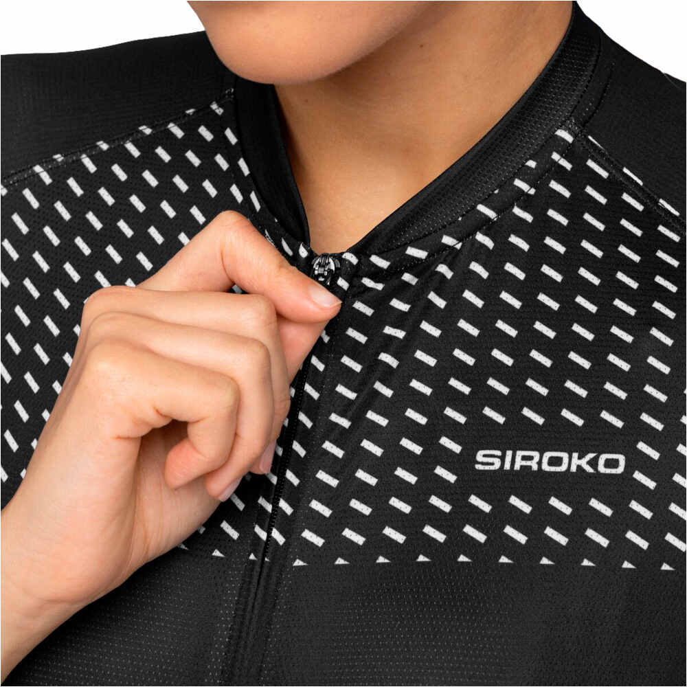 Siroko maillot manga corta mujer M3 Milano vista detalle