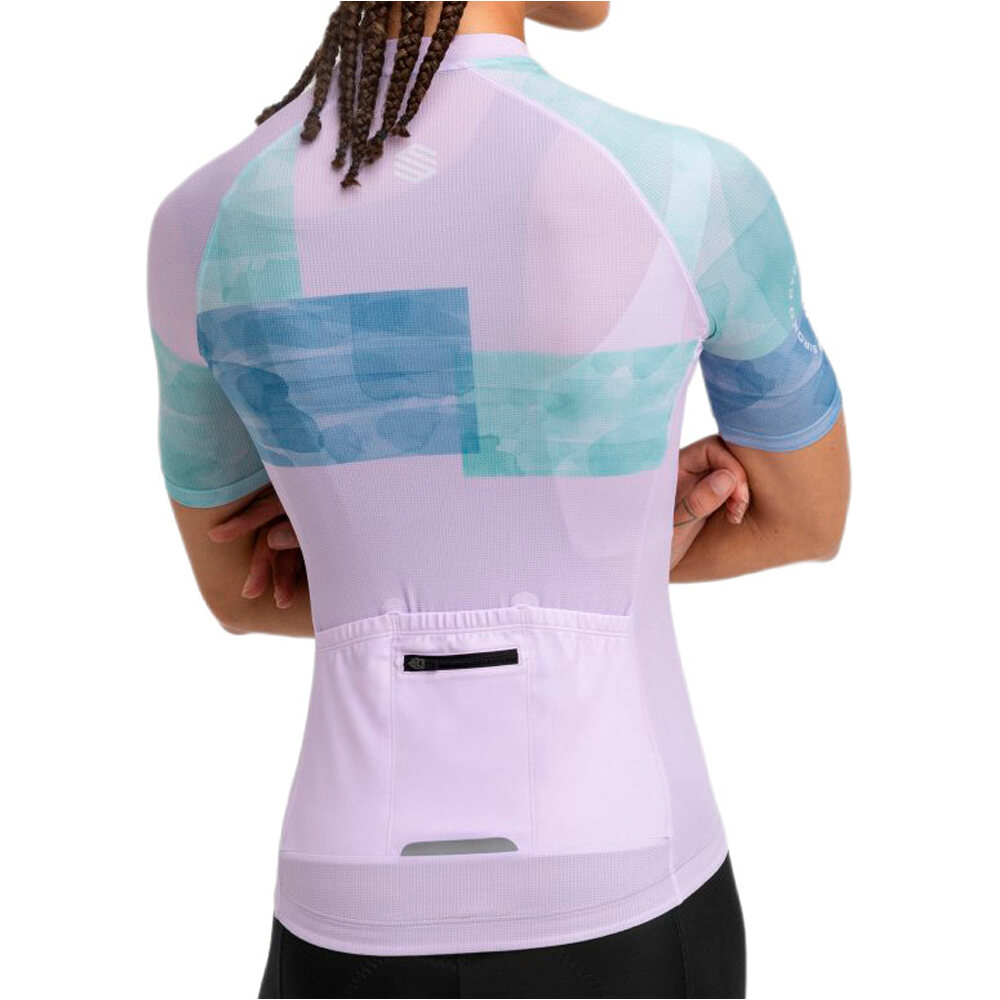 Siroko maillot manga corta mujer M3 Radiant vista trasera