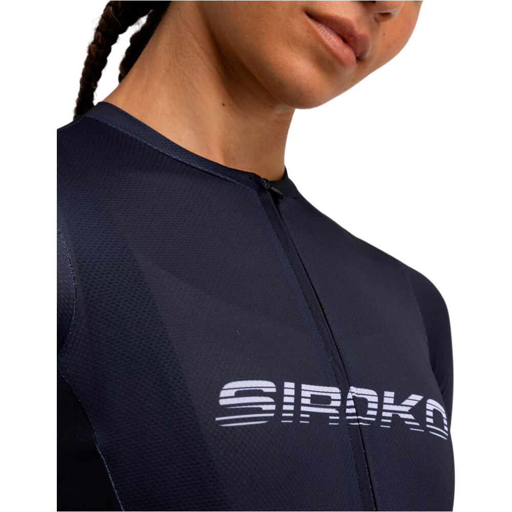 Siroko maillot manga corta mujer M8 Route vista detalle