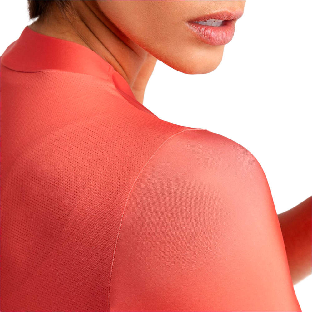 Siroko maillot manga corta mujer SRX Peche vista detalle