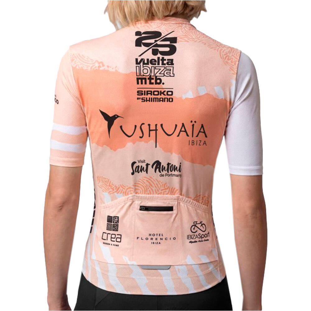 Siroko maillot manga corta mujer VIBZ 26 M8-W vista trasera