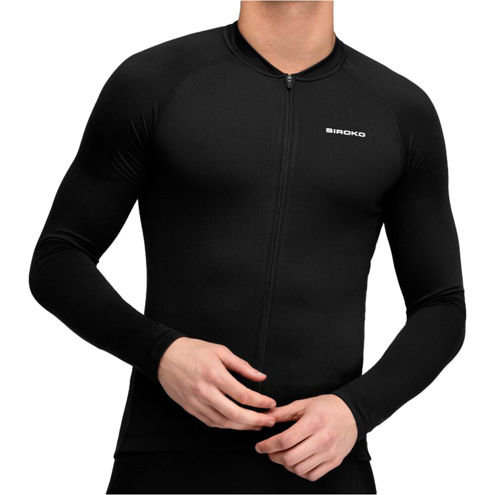 Siroko maillot manga larga hombre Core Greylock vista frontal