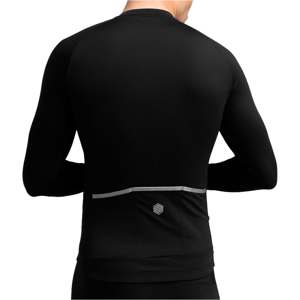Siroko maillot manga larga hombre Core Greylock vista trasera