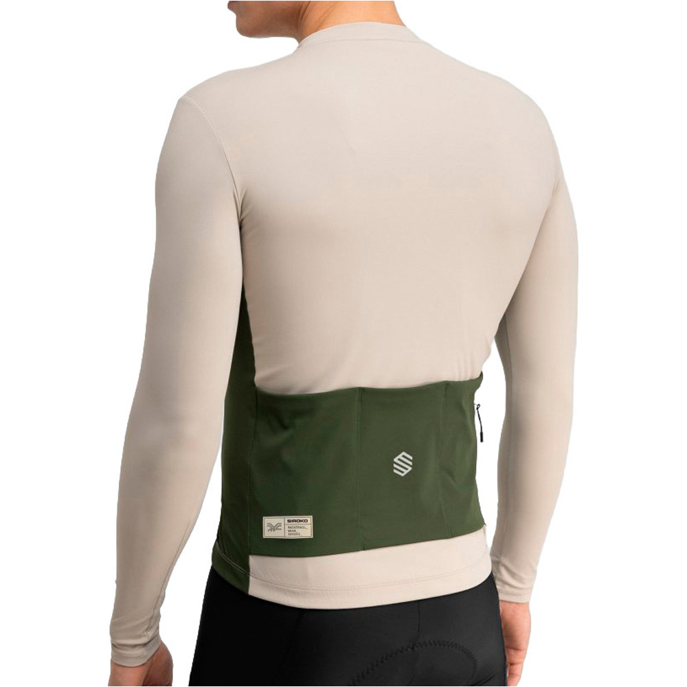 Siroko maillot manga larga hombre GM3 Dempster vista trasera