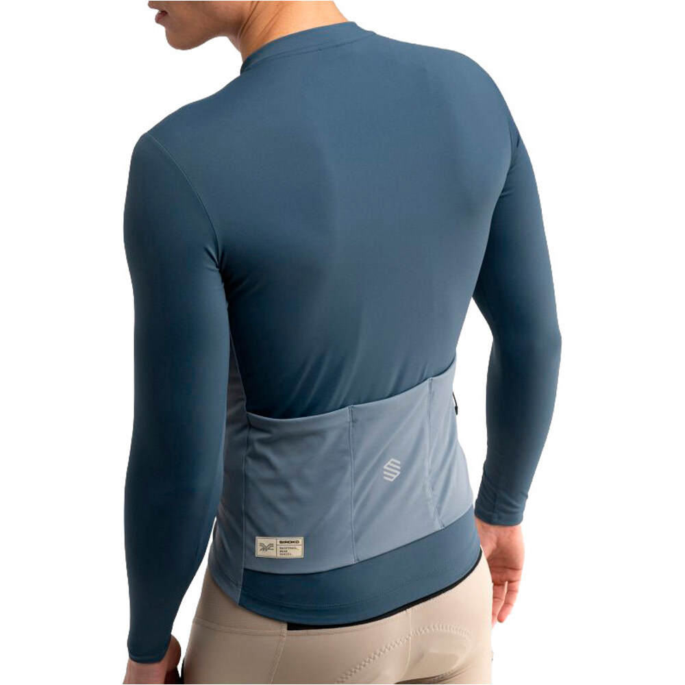Siroko maillot manga larga hombre GM3 Karakrum vista trasera