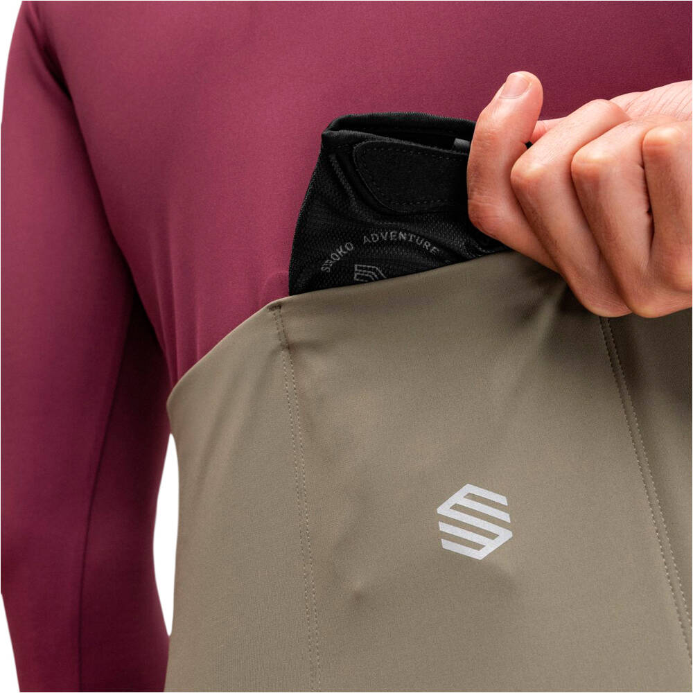 Siroko maillot manga larga hombre GM3 Unbound vista detalle