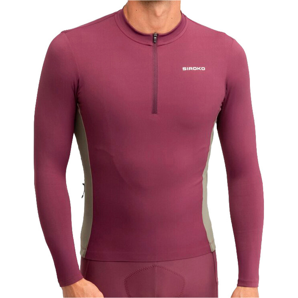 Siroko maillot manga larga hombre GM3 Unbound vista frontal