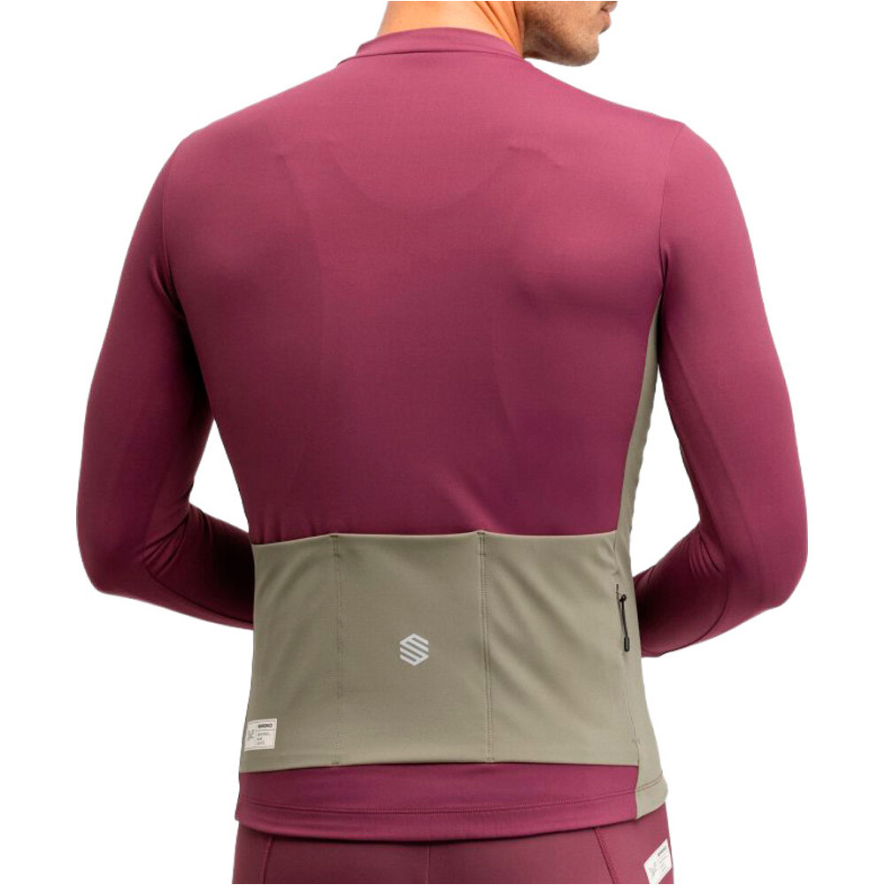 Siroko maillot manga larga hombre GM3 Unbound vista trasera
