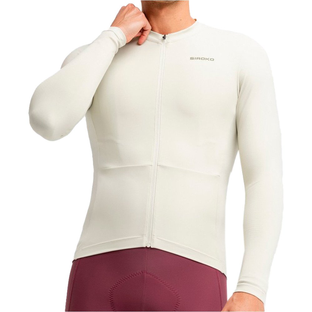 Siroko maillot manga larga hombre GM6 Rideout vista frontal