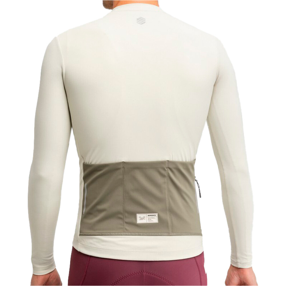 Siroko maillot manga larga hombre GM6 Rideout vista trasera