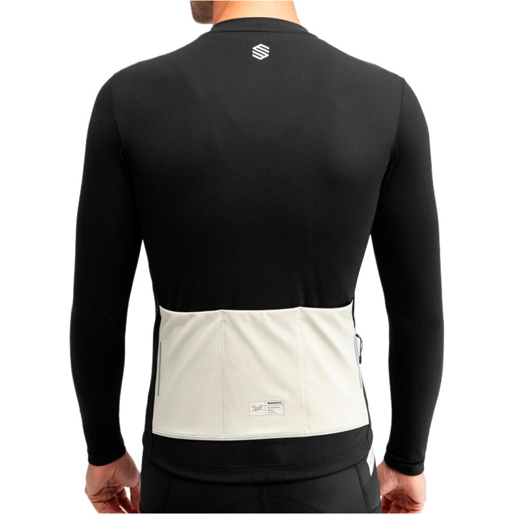 Siroko maillot manga larga hombre GM6 Rideout vista trasera