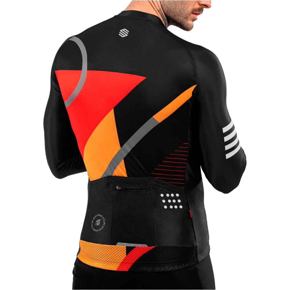 Siroko maillot manga larga hombre M2 Arizona vista trasera