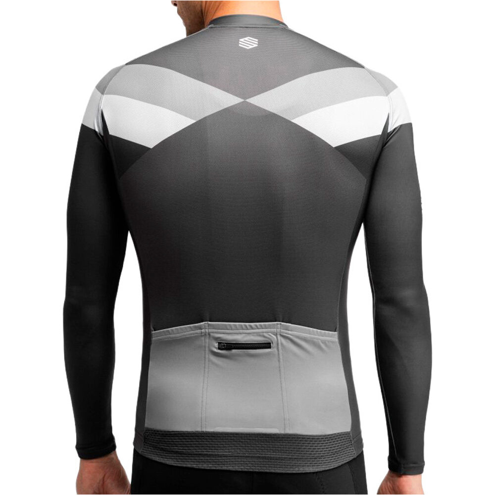 Siroko maillot manga larga hombre M2 Falzarego vista trasera