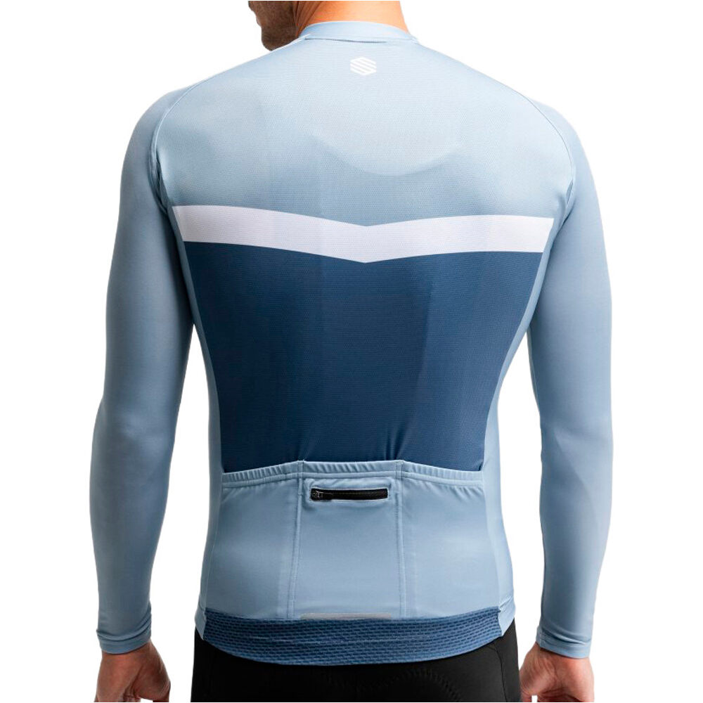 Siroko maillot manga larga hombre M2 Jouxplane vista trasera