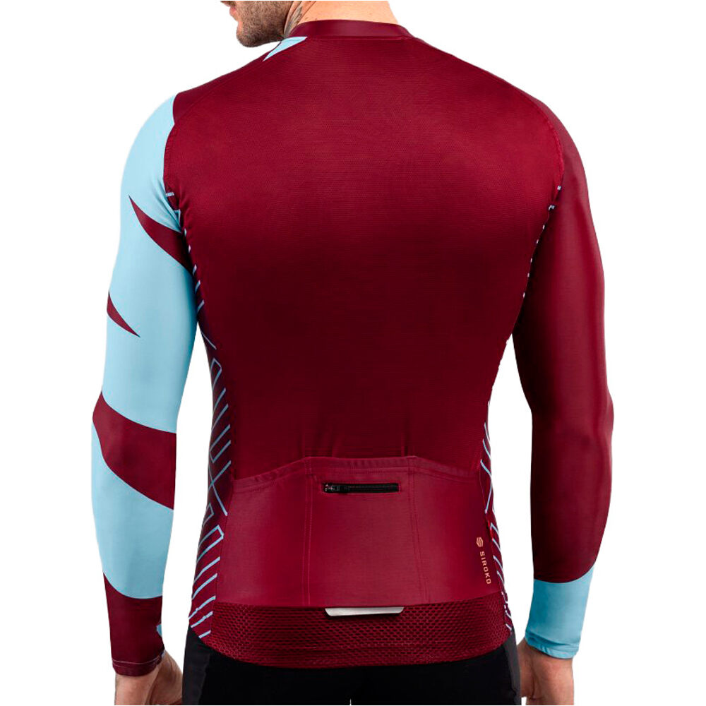 Siroko maillot manga larga hombre M2 Road Trip vista trasera