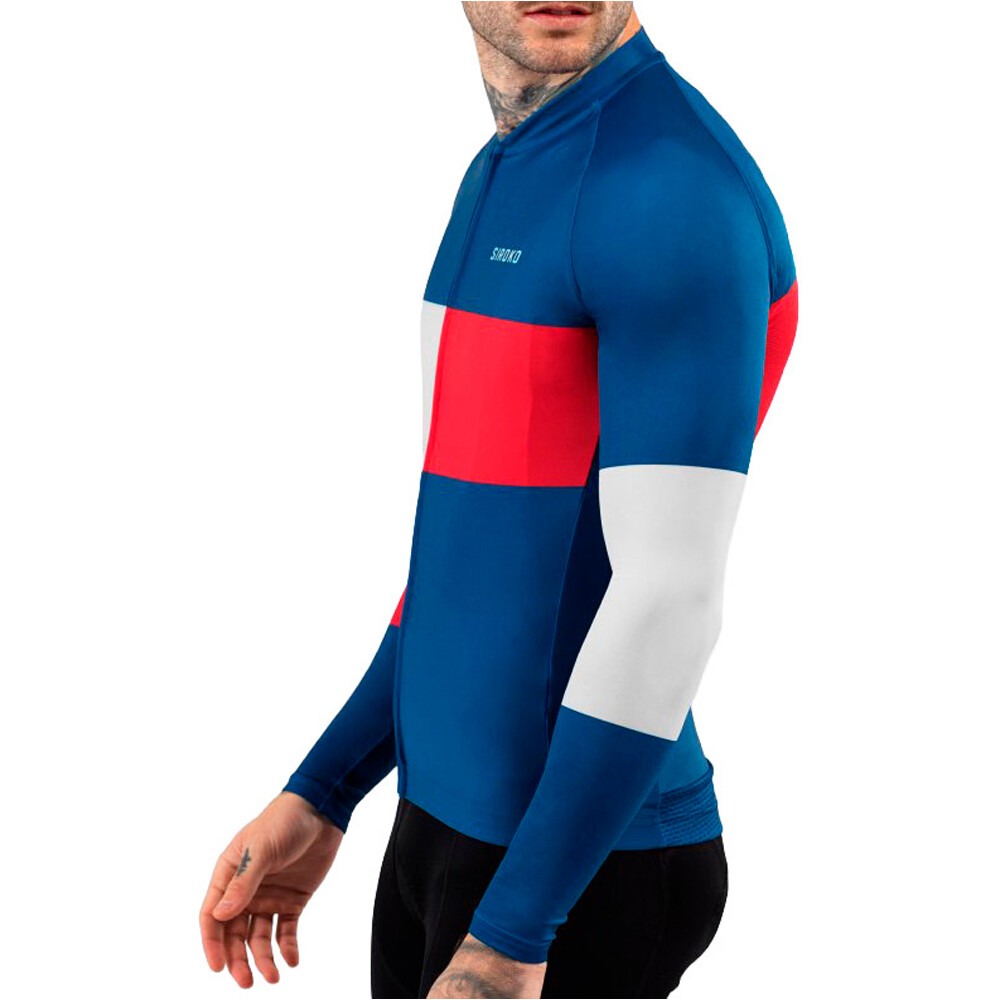 Siroko maillot manga larga hombre M2 Vezzana vista detalle