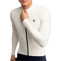 Siroko maillot manga larga hombre M7 Egret vista frontal