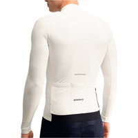 Siroko maillot manga larga hombre M7 Egret vista trasera