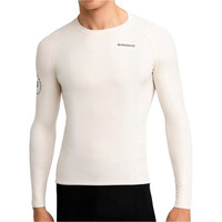 Siroko maillot manga larga hombre M9 Scanuppia Beige vista frontal
