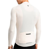 Siroko maillot manga larga hombre M9 Scanuppia Beige vista trasera
