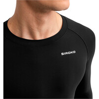 Siroko maillot manga larga hombre M9 Scanuppia Black vista detalle
