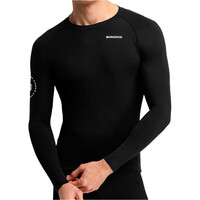 Siroko maillot manga larga hombre M9 Scanuppia Black vista frontal