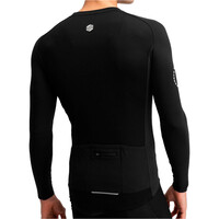 Siroko maillot manga larga hombre M9 Scanuppia Black vista trasera