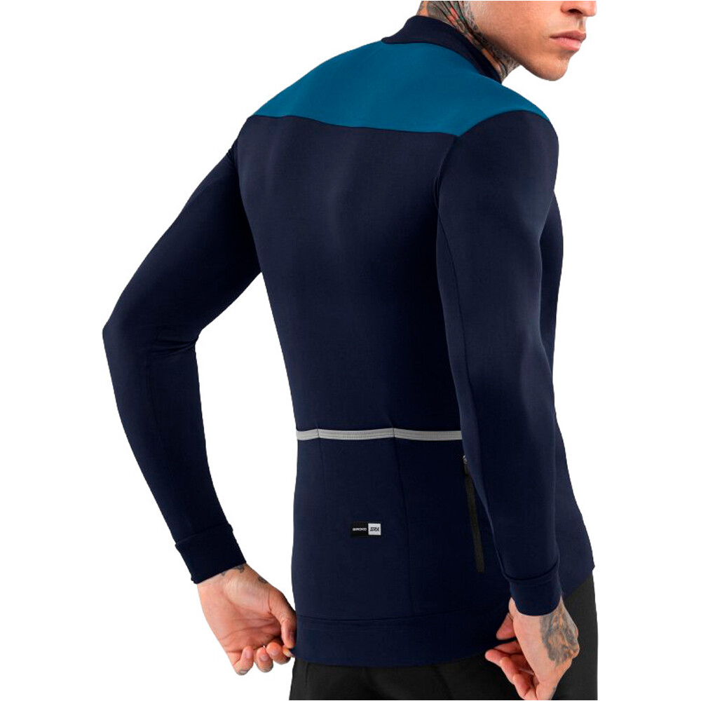 Siroko maillot manga larga hombre SRX M4 Cubilla vista trasera