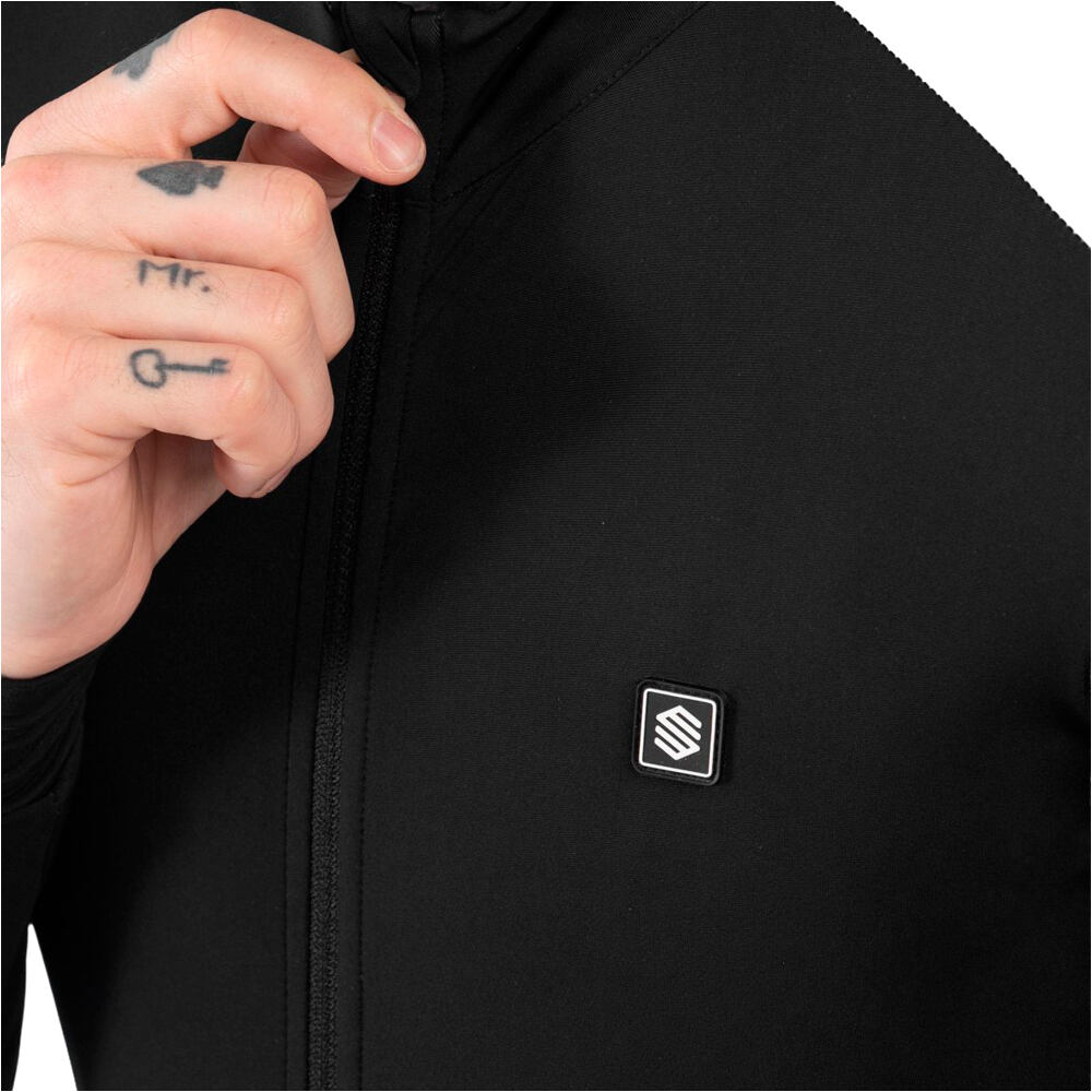 Siroko maillot manga larga hombre SRX M4 Fleet Moss vista detalle