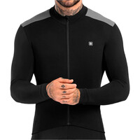 Siroko maillot manga larga hombre SRX M4 Fleet Moss vista frontal