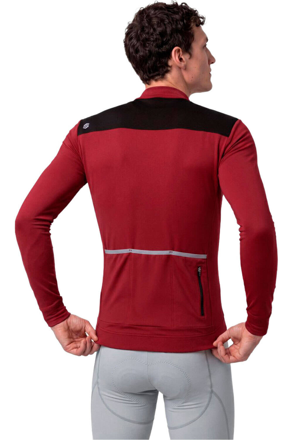 Siroko maillot manga larga hombre SRX M4 Grupetto vista trasera