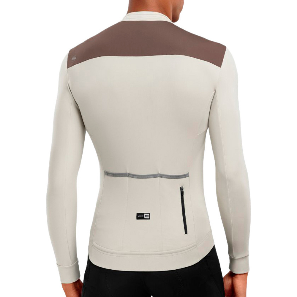 Siroko maillot manga larga hombre SRX M4 Sandhill vista trasera