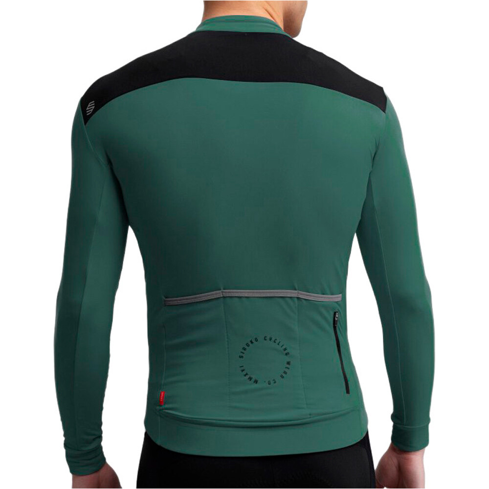 Siroko maillot manga larga hombre SRX M4 Volta vista trasera