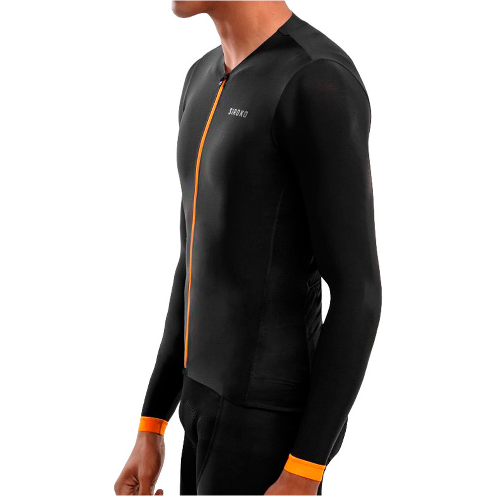 Siroko maillot manga larga hombre SRX Roselend vista detalle