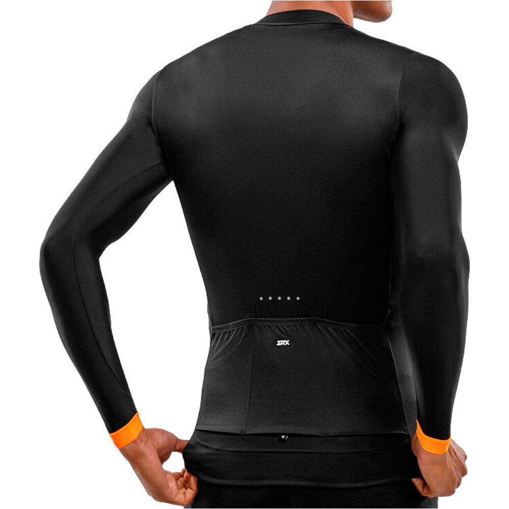 Siroko maillot manga larga hombre SRX Roselend vista trasera