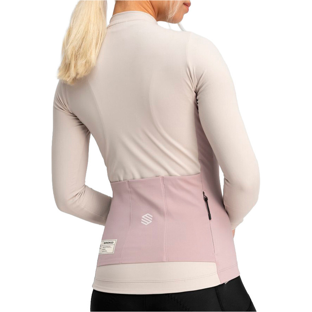 Siroko maillot manga larga mujer GM3 Camino vista trasera